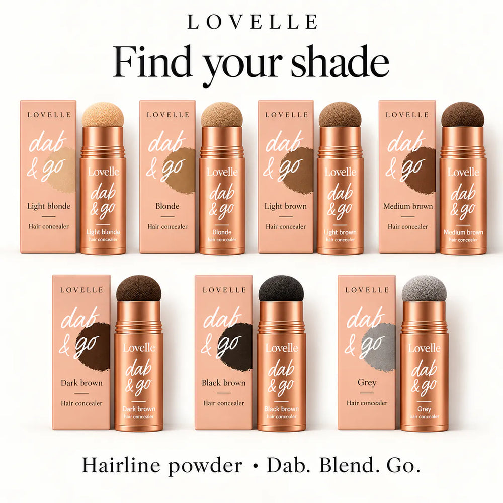 Lovelle Dab & Go – Hårconcealer för utväxt, bena & glest hår