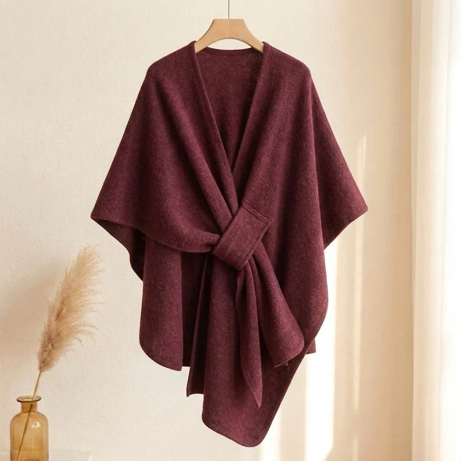 Lovelle Poncho – Poncho leggerissimo in twill di cotone