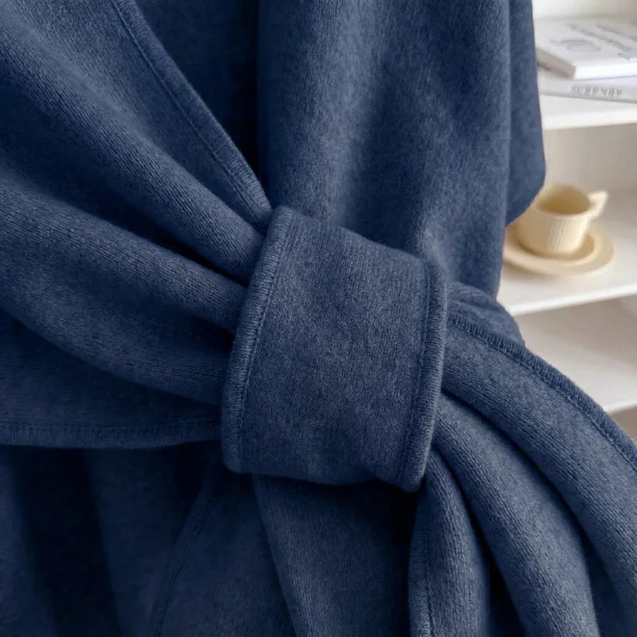 Lovelle Poncho – Poncho leggerissimo in twill di cotone