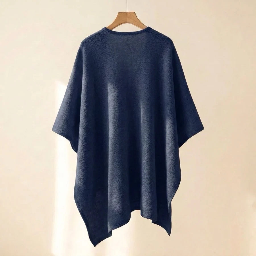 Lovelle Poncho – Poncho leggerissimo in twill di cotone