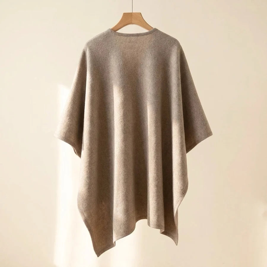 Lovelle Poncho – Poncho leggerissimo in twill di cotone