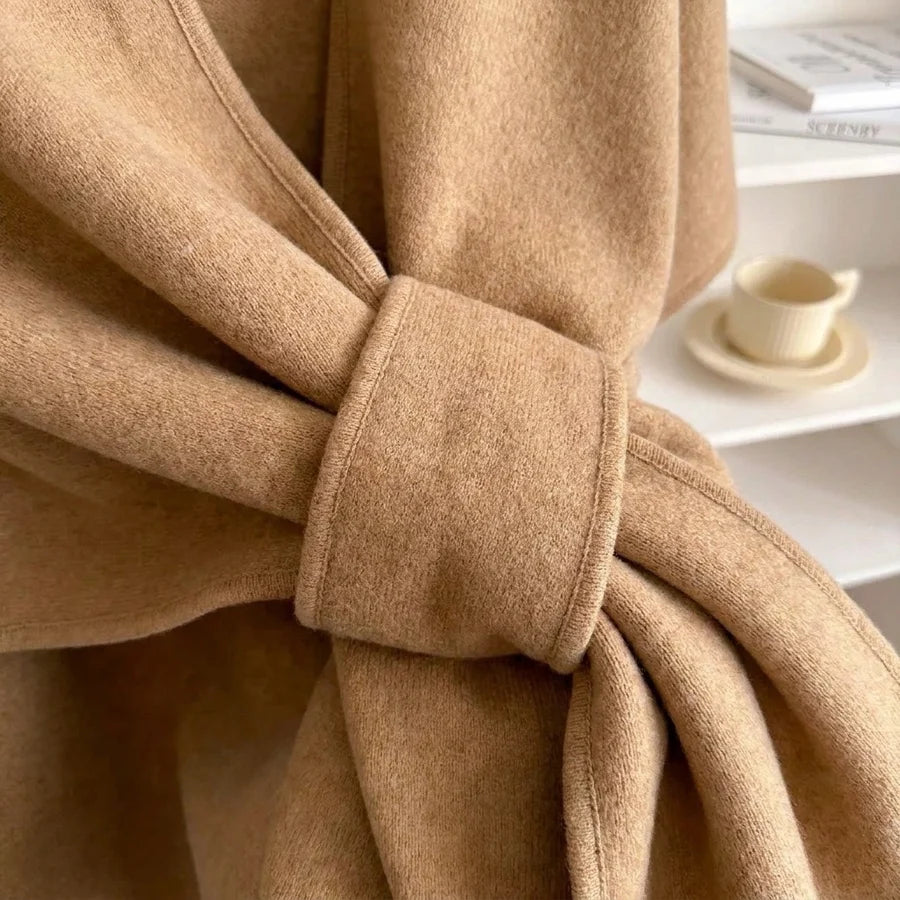 Lovelle Poncho – Poncho leggerissimo in twill di cotone