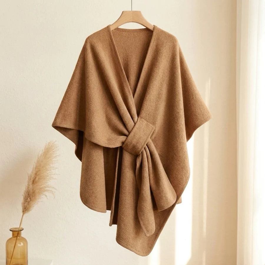 Lovelle Poncho – Poncho leggerissimo in twill di cotone