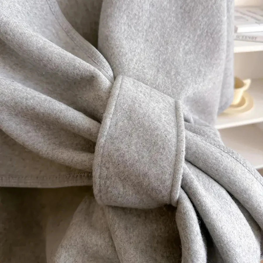 Lovelle Poncho – Poncho leggerissimo in twill di cotone