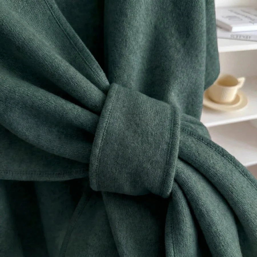 Lovelle Poncho – Poncho leggerissimo in twill di cotone
