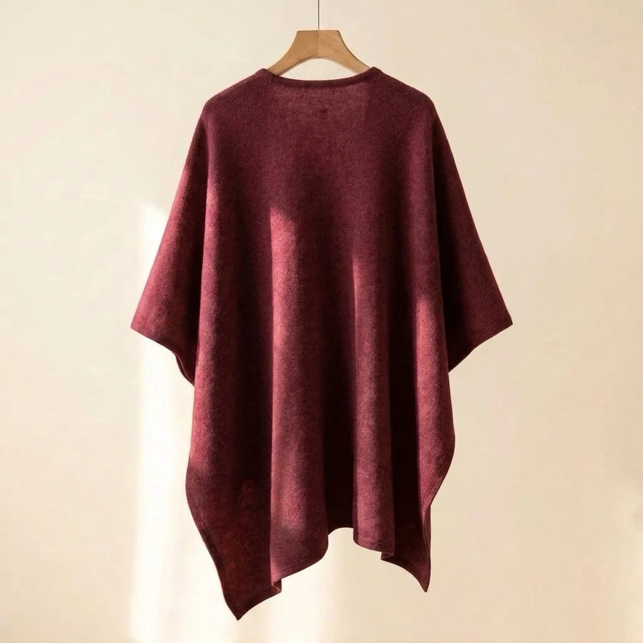 Lovelle Poncho – Poncho leggerissimo in twill di cotone