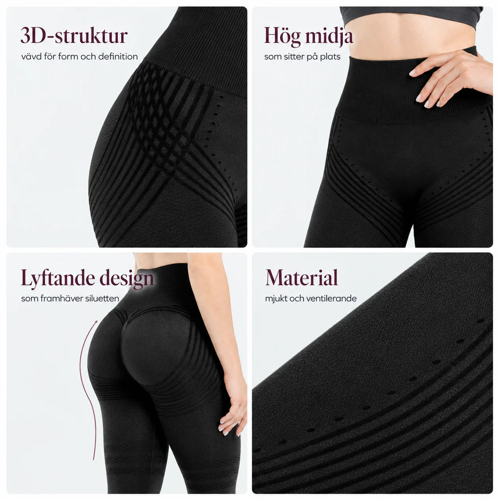 Sculpt 3D – Leggings sportivi modellanti a vita alta