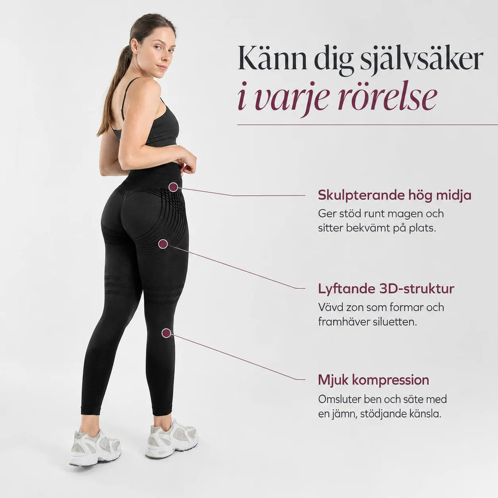 Sculpt 3D – Leggings sportivi modellanti a vita alta