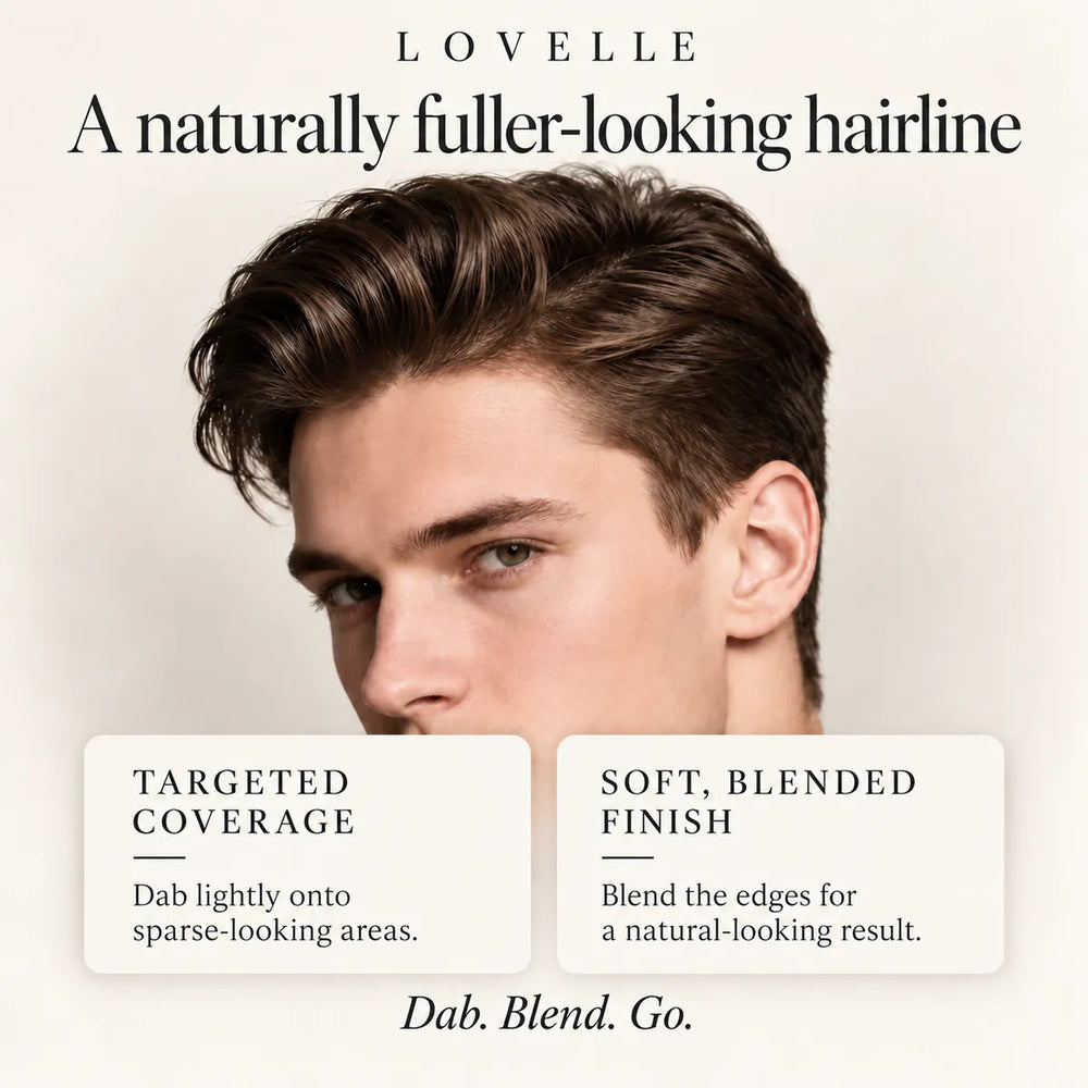 Lovelle Dab & Go – Hårconcealer för utväxt, bena & glest hår