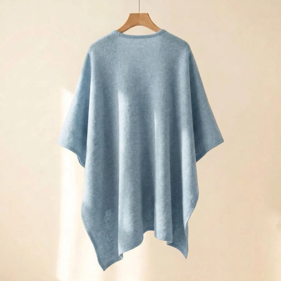 Lovelle Poncho – Poncho leggerissimo in twill di cotone