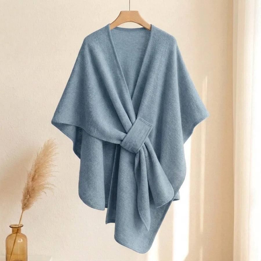 Lovelle Poncho – Poncho leggerissimo in twill di cotone