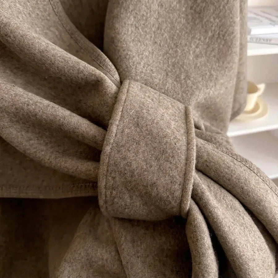 Lovelle Poncho – Poncho leggerissimo in twill di cotone