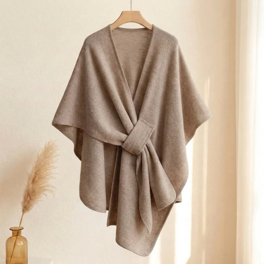 Lovelle Poncho – Poncho leggerissimo in twill di cotone
