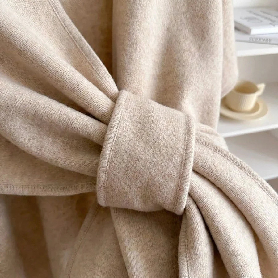 Lovelle Poncho – Poncho leggerissimo in twill di cotone