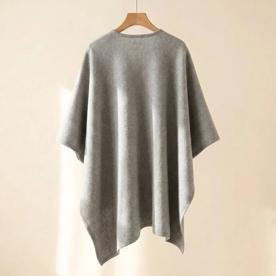 Lovelle Poncho – Poncho leggerissimo in twill di cotone