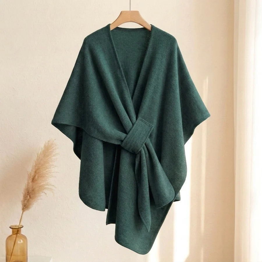 Lovelle Poncho – Poncho leggerissimo in twill di cotone