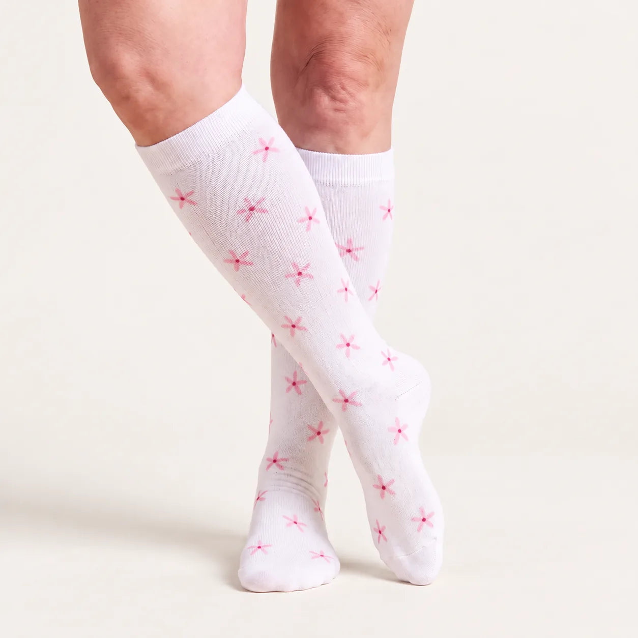 Calze a compressione Lovelle Lift nella fantasia Fiore stellato